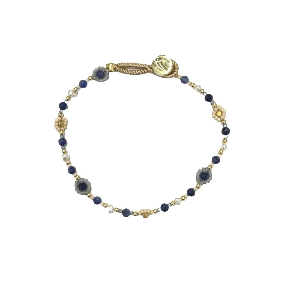 Armbånd Lulu Flower - Grey