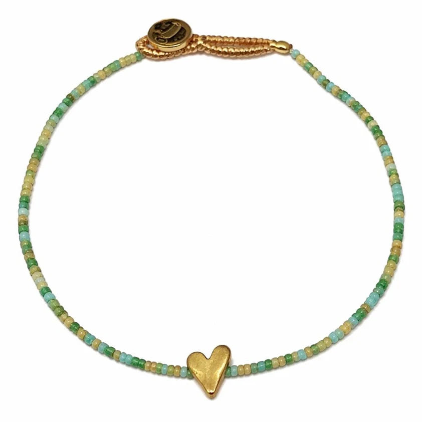 Armbånd Lulu Heart - Mix Green