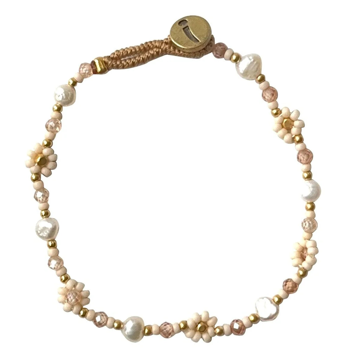Armbånd Lulu Flower - Antique Beige