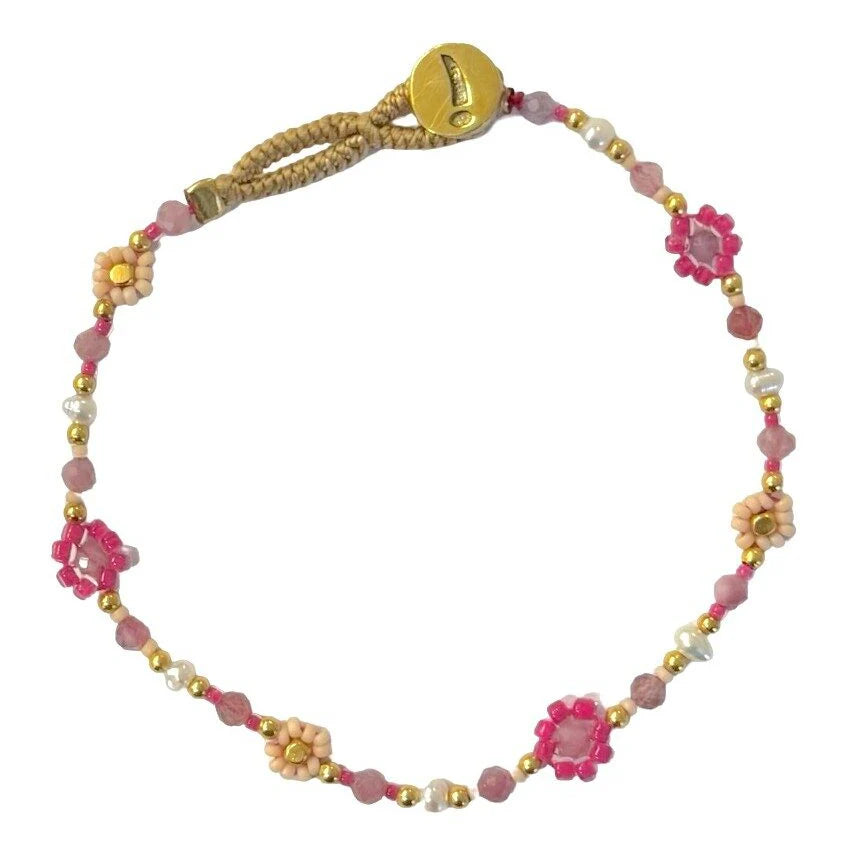 Armbånd Lulu Flower - Fuchsia