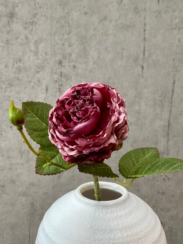 Rose vintage mauve h 45 cm