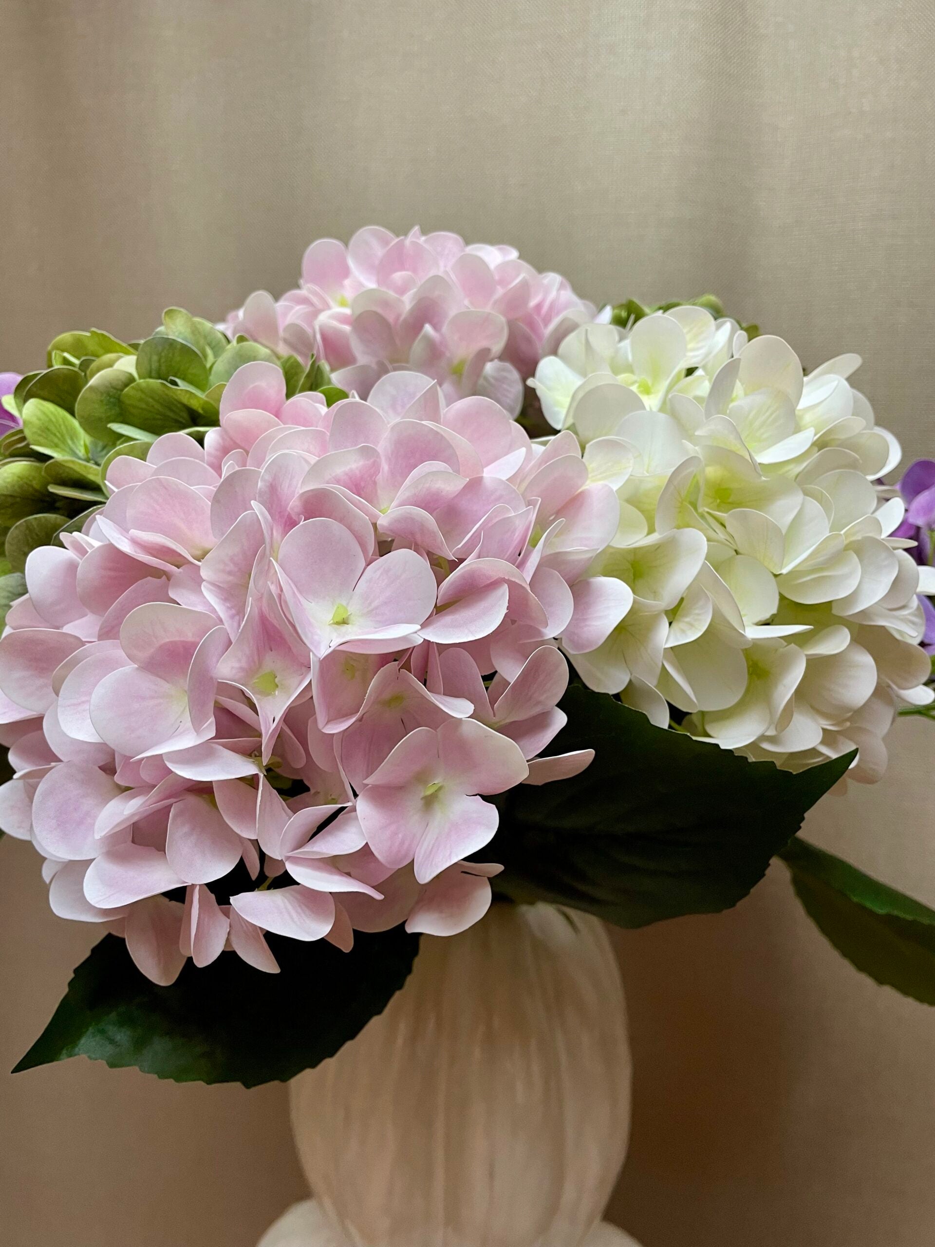 Hortensia lys rosa h 65 cm