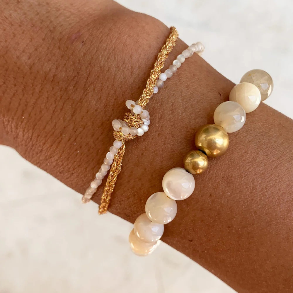 Armbånd Big Bo Mixed - White