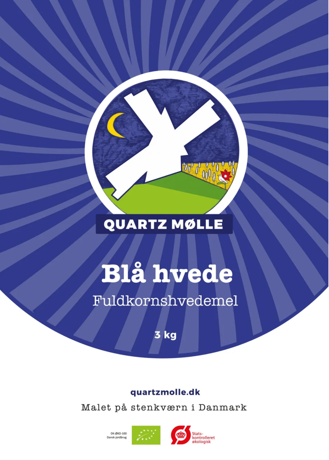 Blå Hvede Fuldkorn 3kg