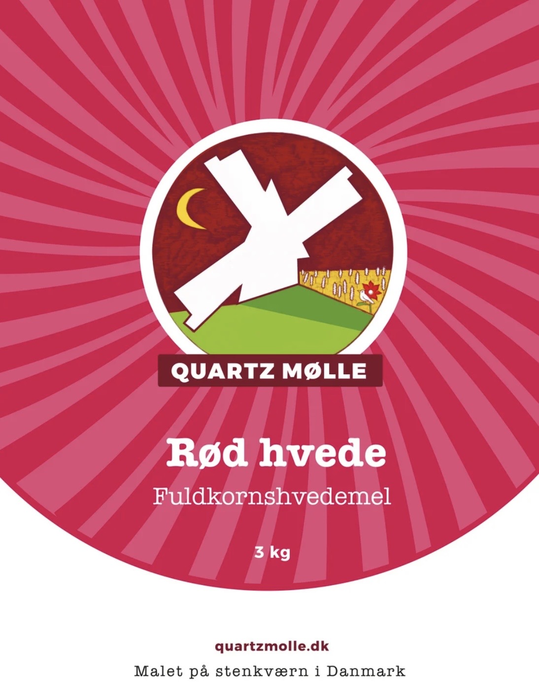 Rød hvede fuldkorn 3 kg