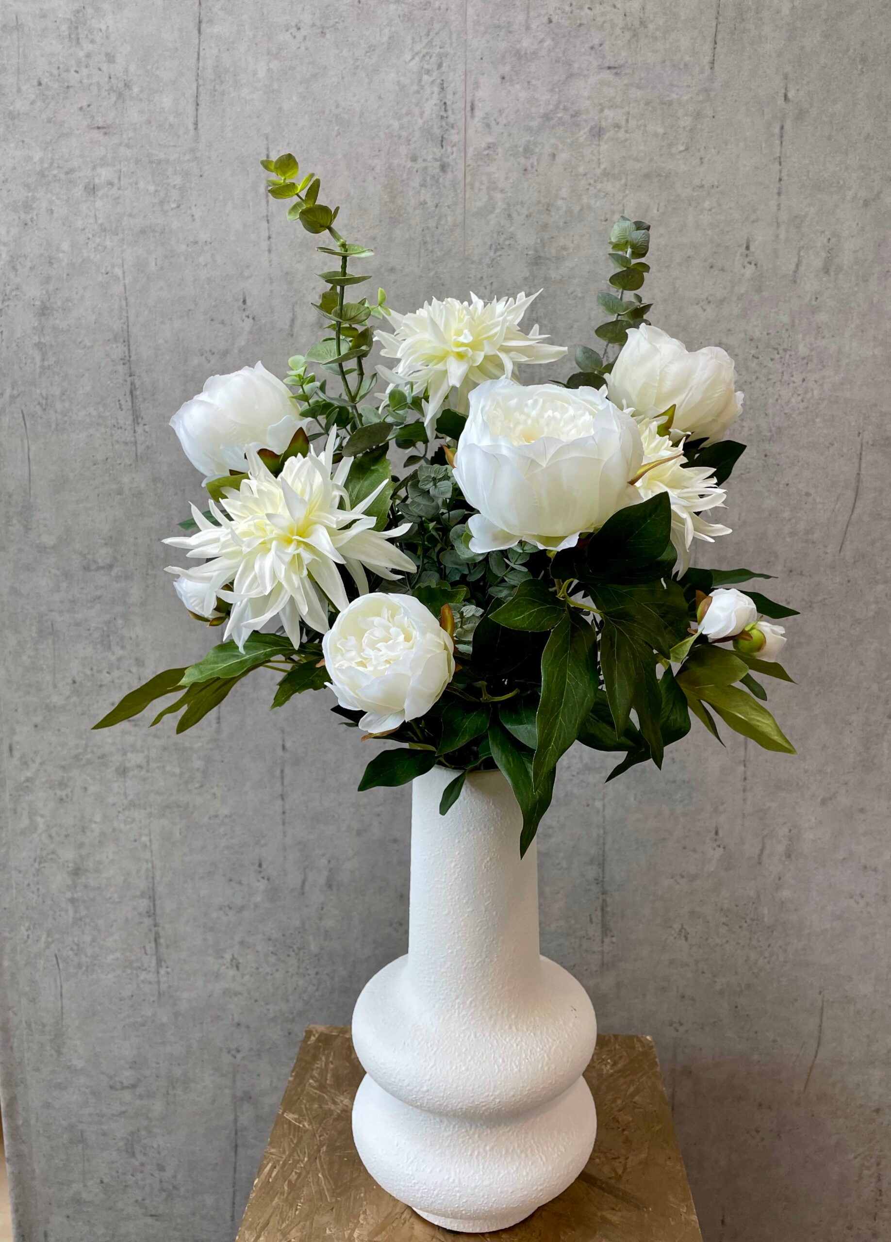 Dahlia hvid h 65 cm