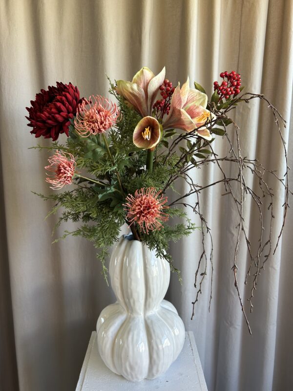 Amaryllis rosa real touch h 68 cm