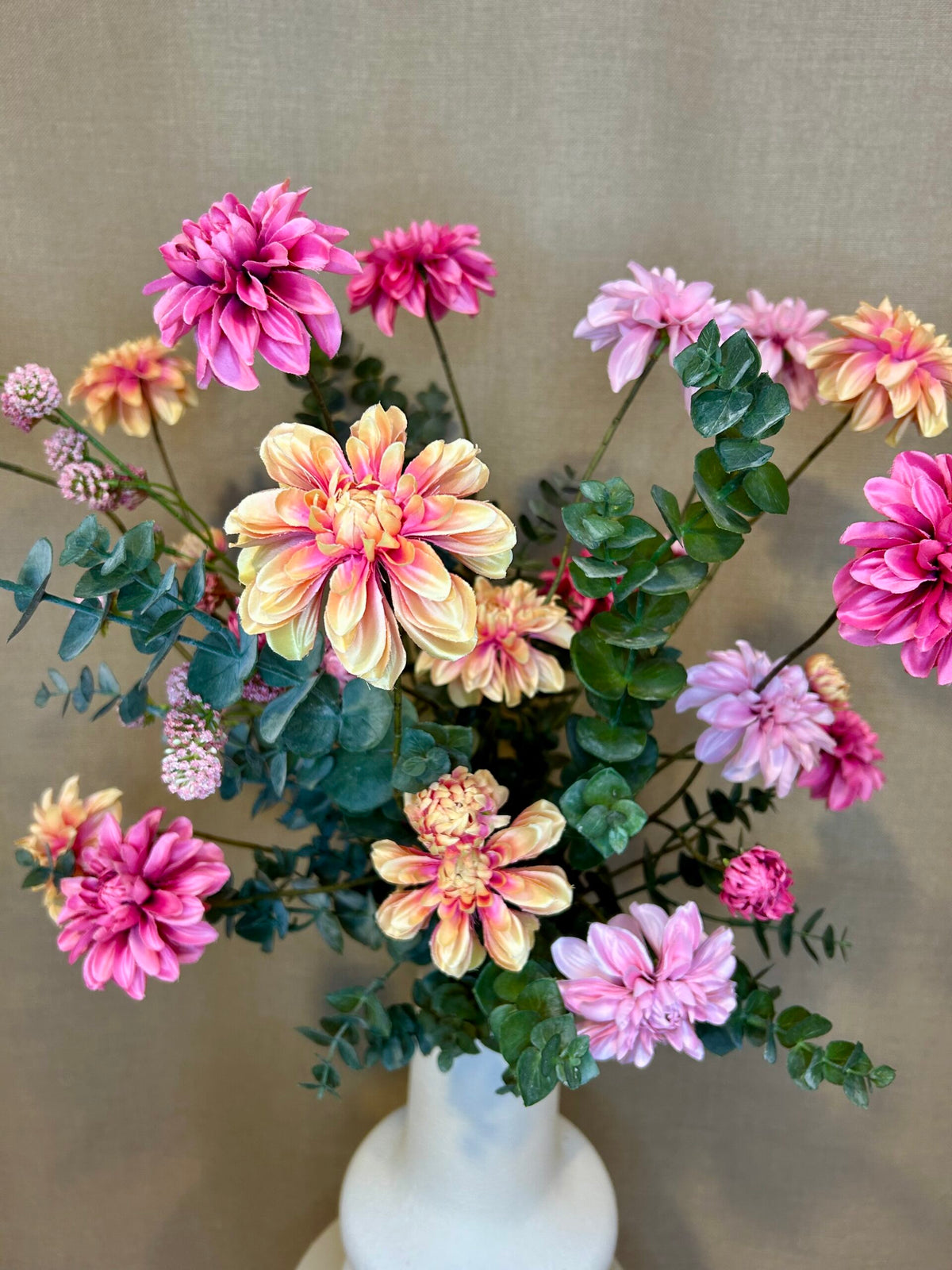 Dahlia sart orange H 80 cm