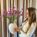 Kornblomst buket lilla h 66 cm