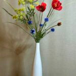 Kornblomst buket blå h 66 cm