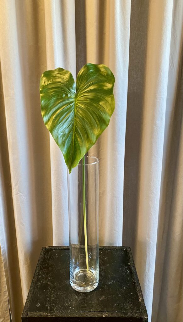 Calla blad grøn h 75 cm