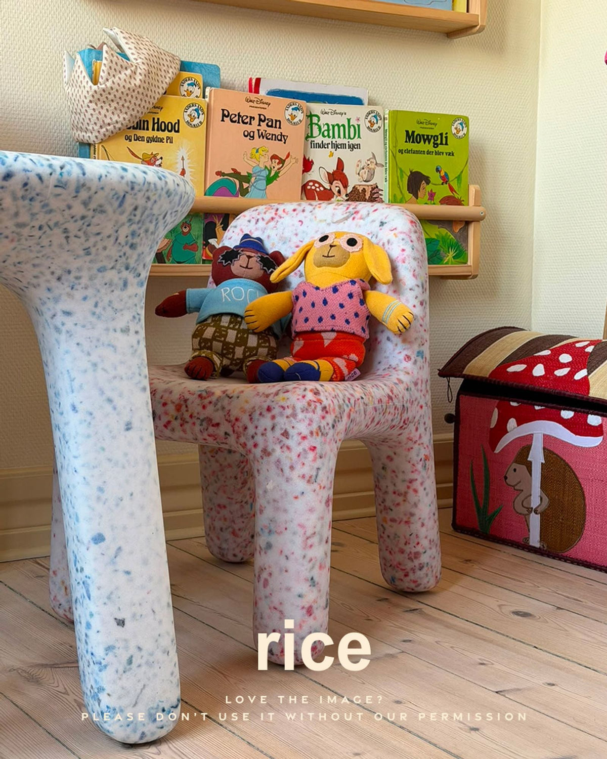 RICE strikket bamse – hunden Diana