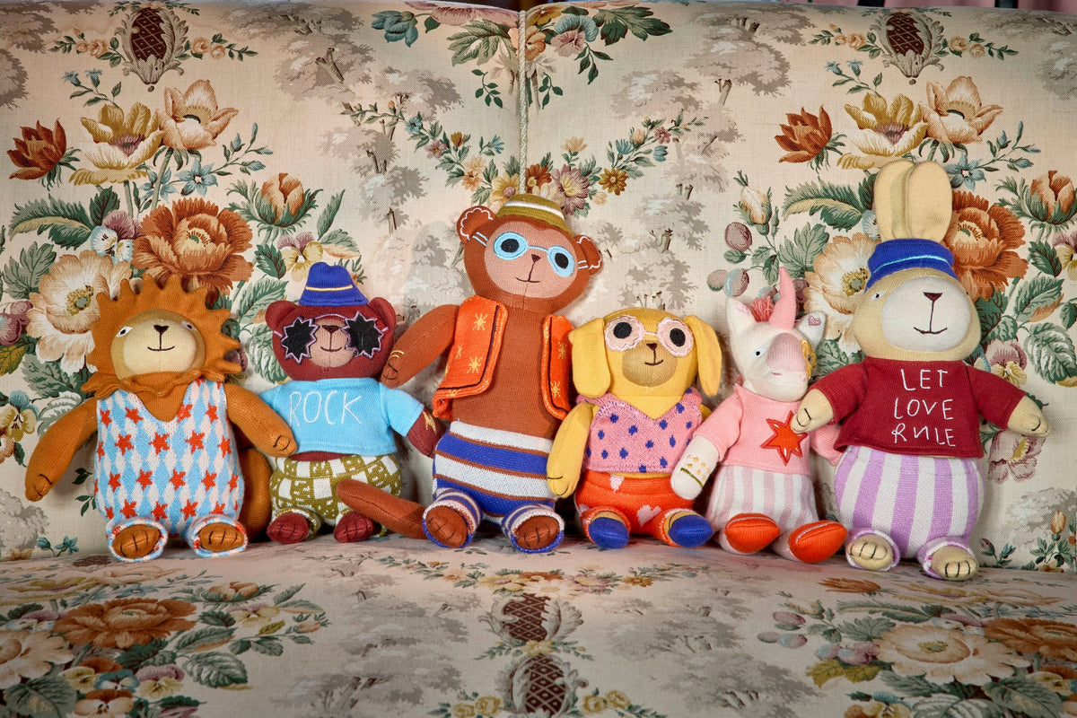 RICE strikket bamse – aben Harry