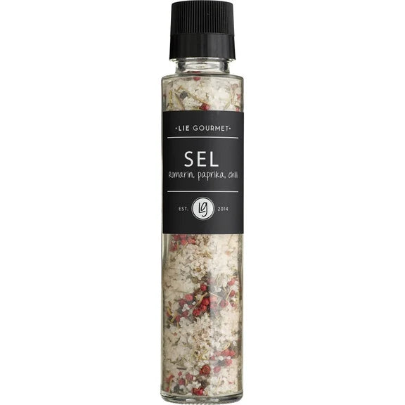 Lie Gourmet Kværn - salt/rosmarin/paprika/chili