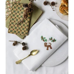 6 stk. juleservietter med klassiske motiver