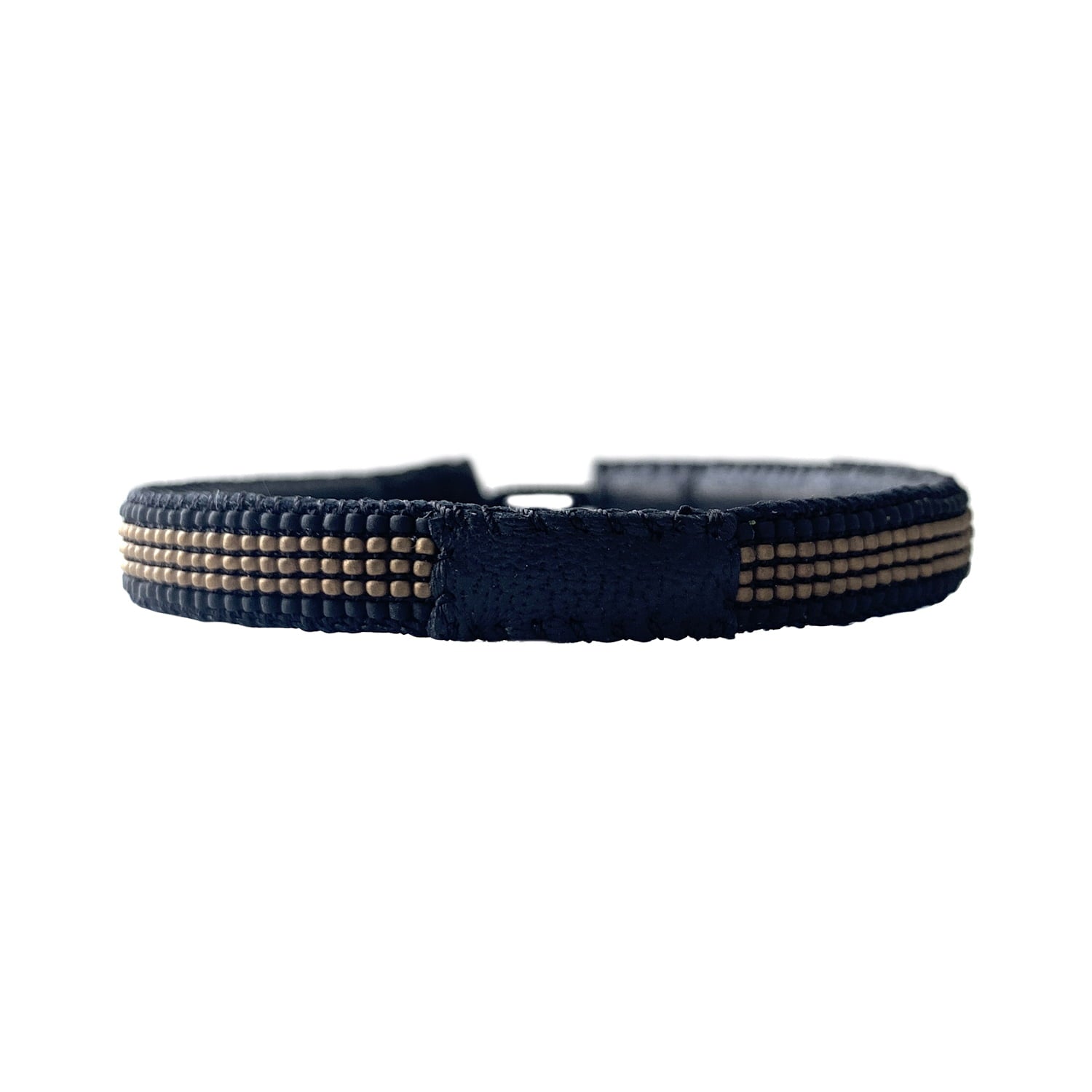 Herrearmbånd Stripe - Bronze/Black