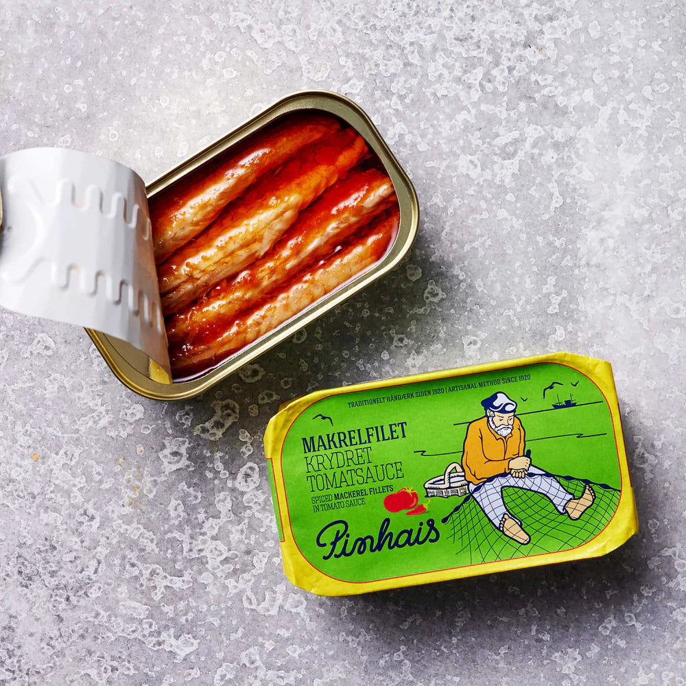 Makrelfilet i krydret tomat