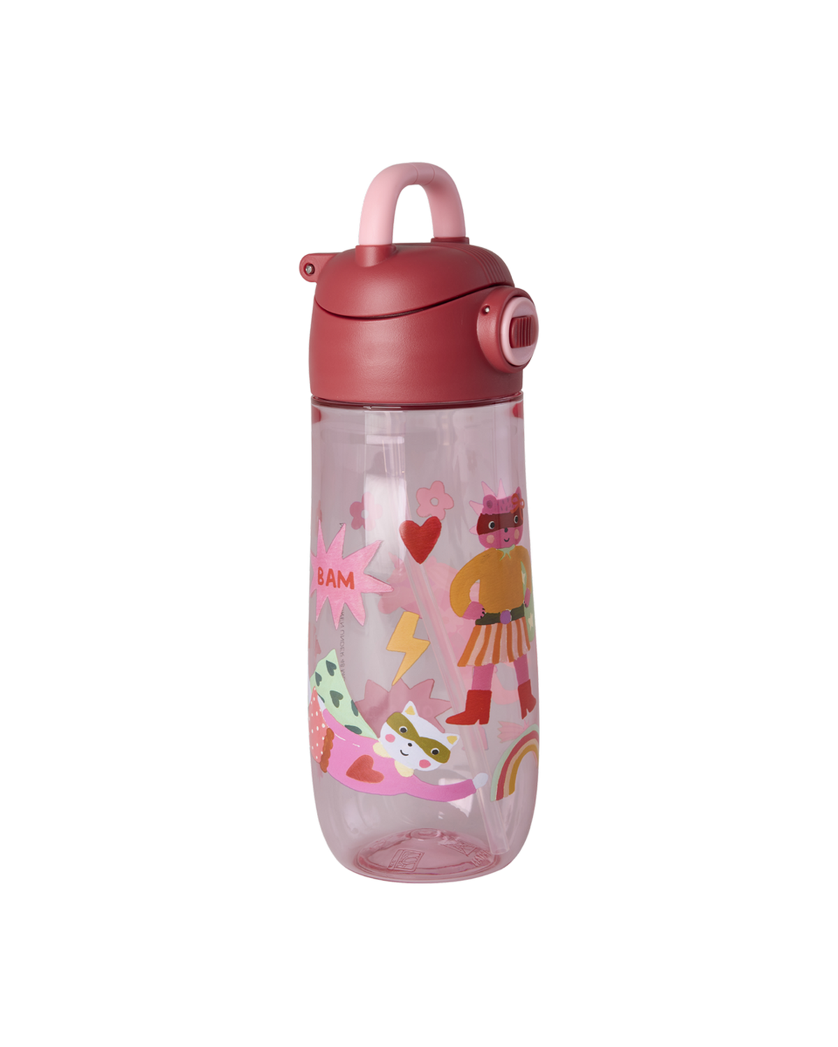 RICE drikkedunk – Hero – lyserød – 550 ml