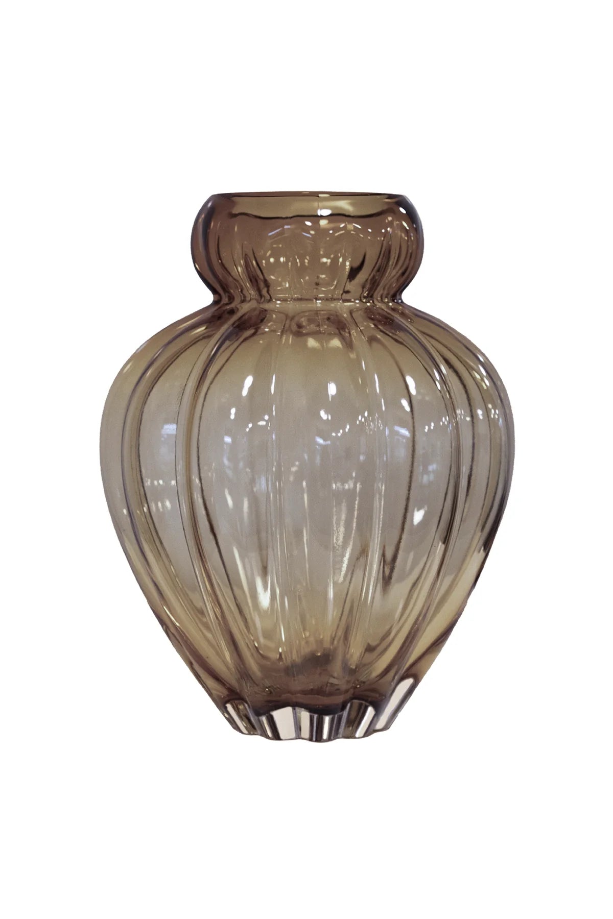 Audrey Vase - Smokey brown, Stor