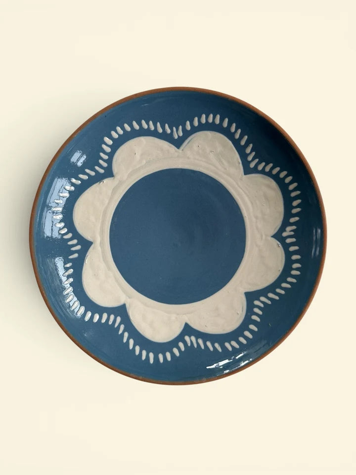 Tallerkner Big Flower blue