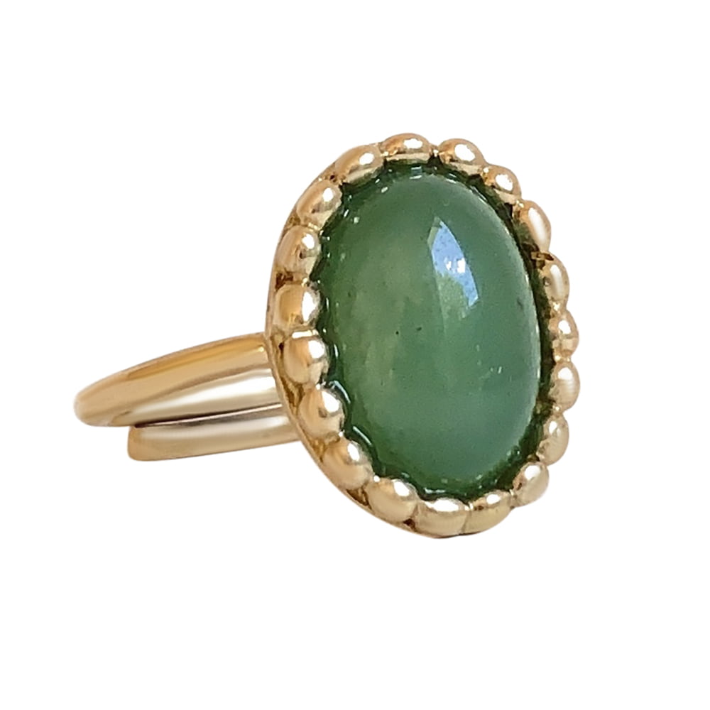 Ring Belle Stone - Green Jade