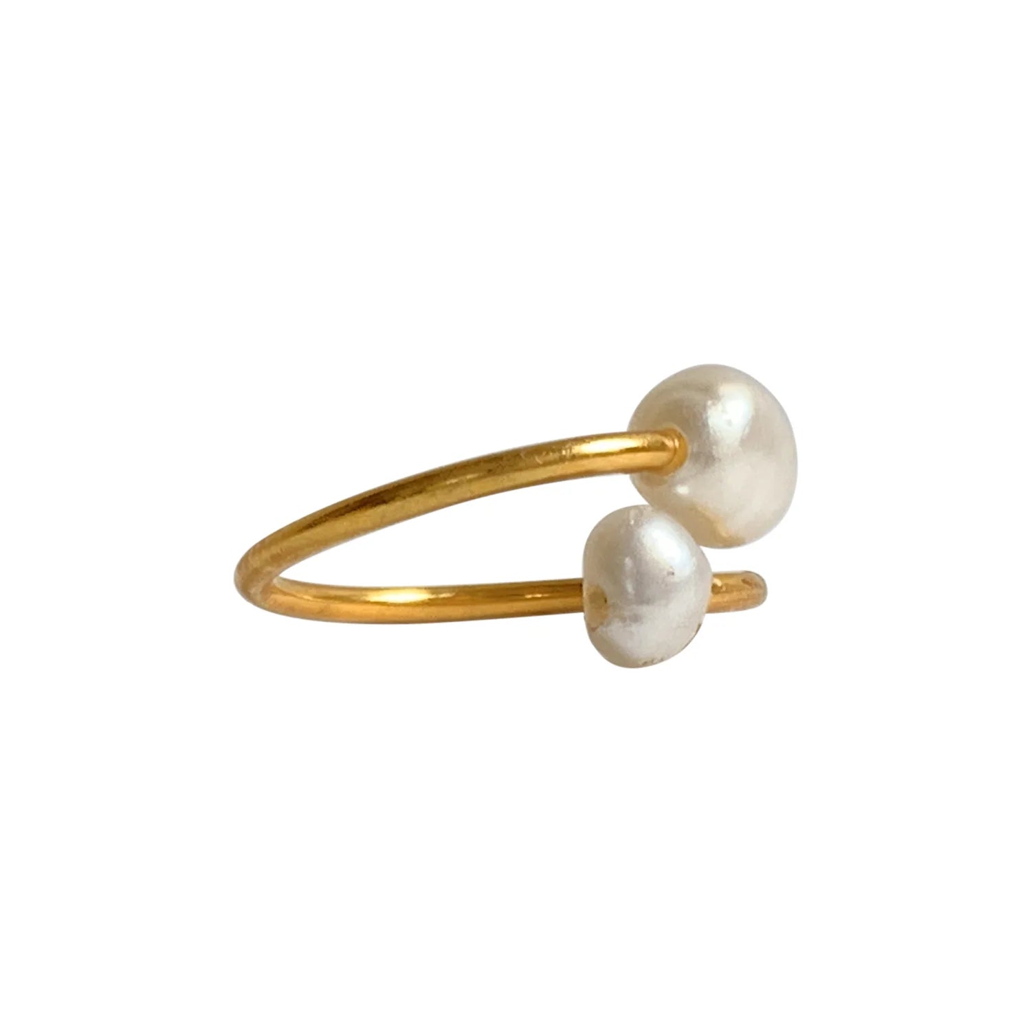 Ring Double Pearl