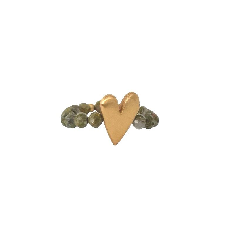 Ring Sweet Heart - Unakite
