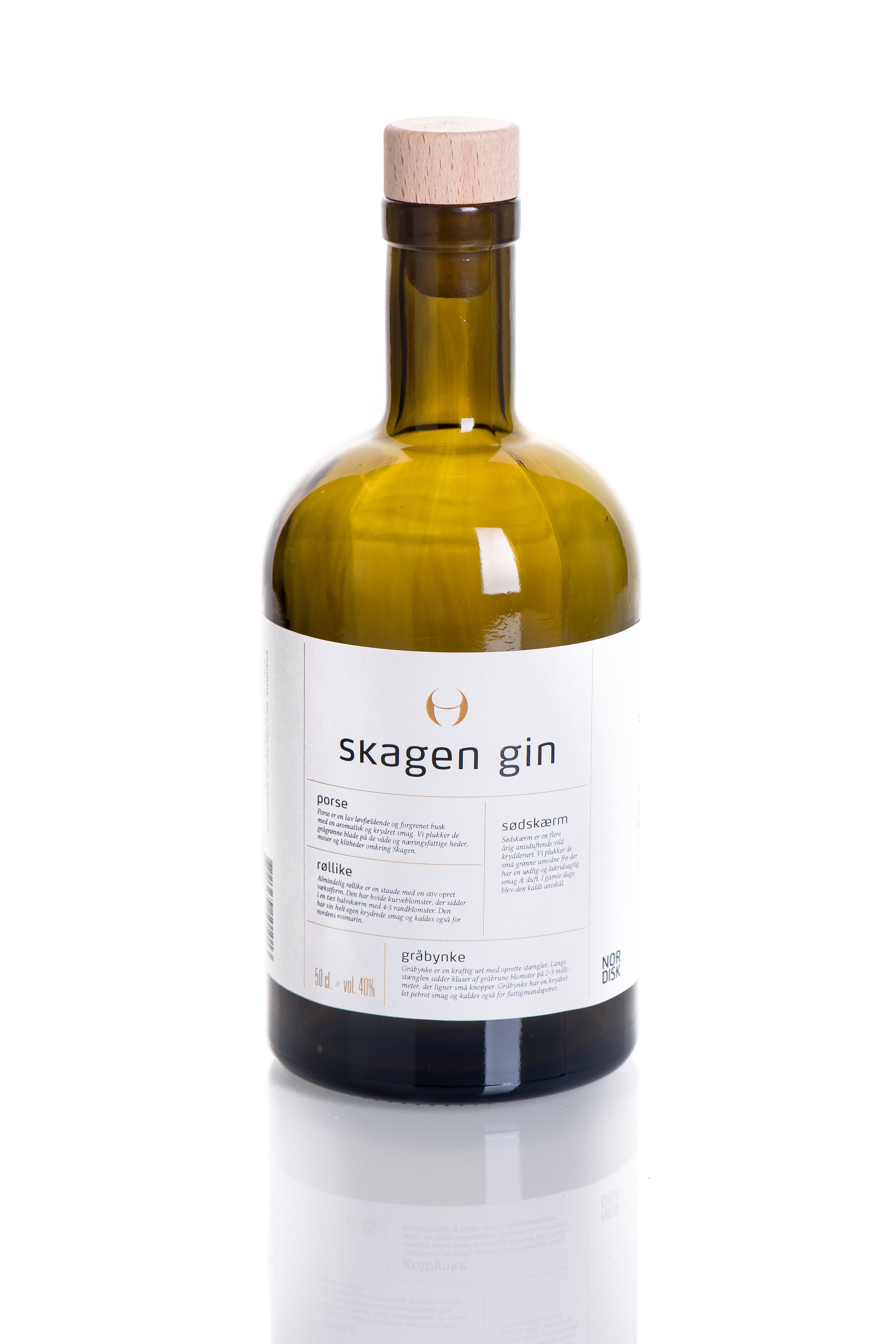 Skagen Gin med Porse, Røllike, Sødskærm & Gråbynke – 40% vol.