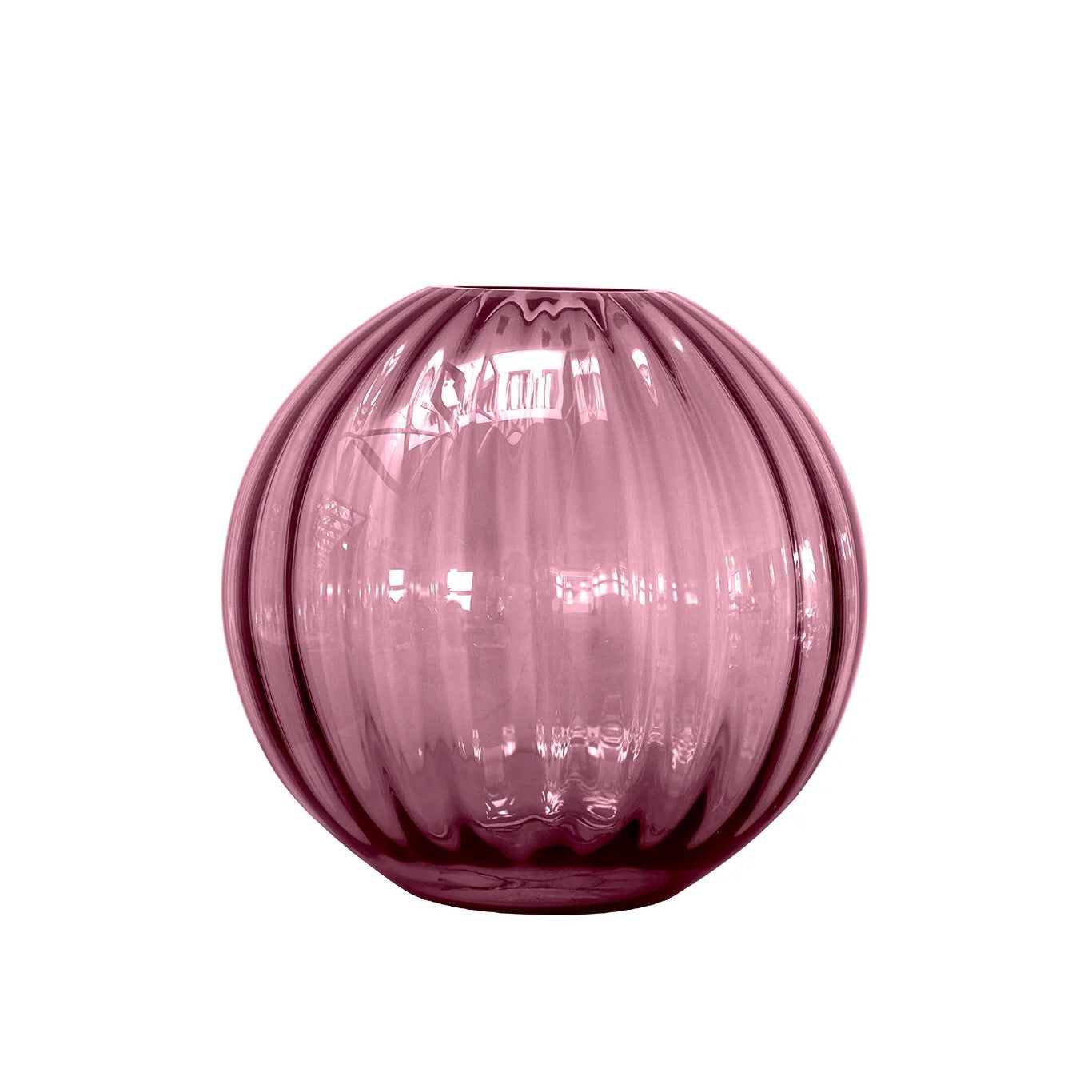 Sadie Vase - Line - Plum Medium