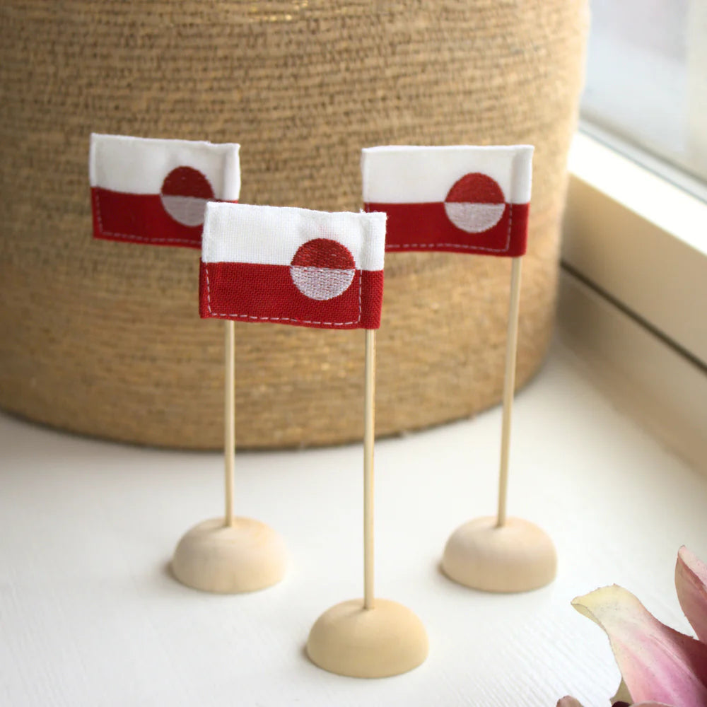 Mini bordflag Grønland