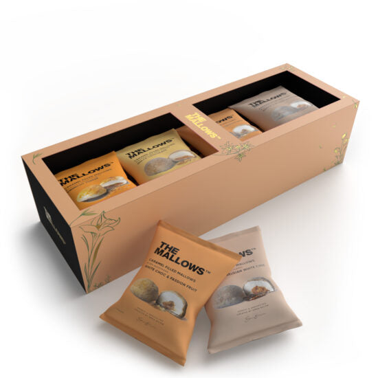 CARAMEL FILLED MALLOWS – Gaveæske