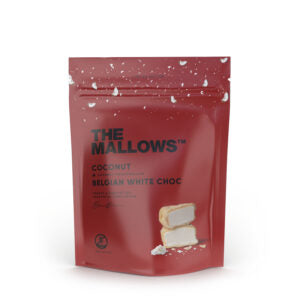 COCONUT & WHITE CHOC – SKUMFIDUSER MED KOKOS & HVID CHOKOLADE 90G