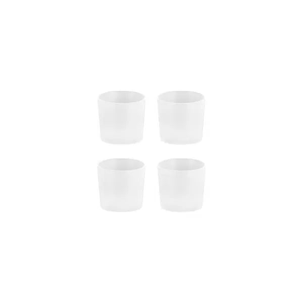 Silicone caps, taper, clear, 4-pack