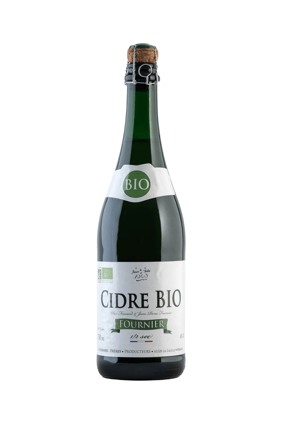 Cidre 1/2 sec 4% Bio 75cl