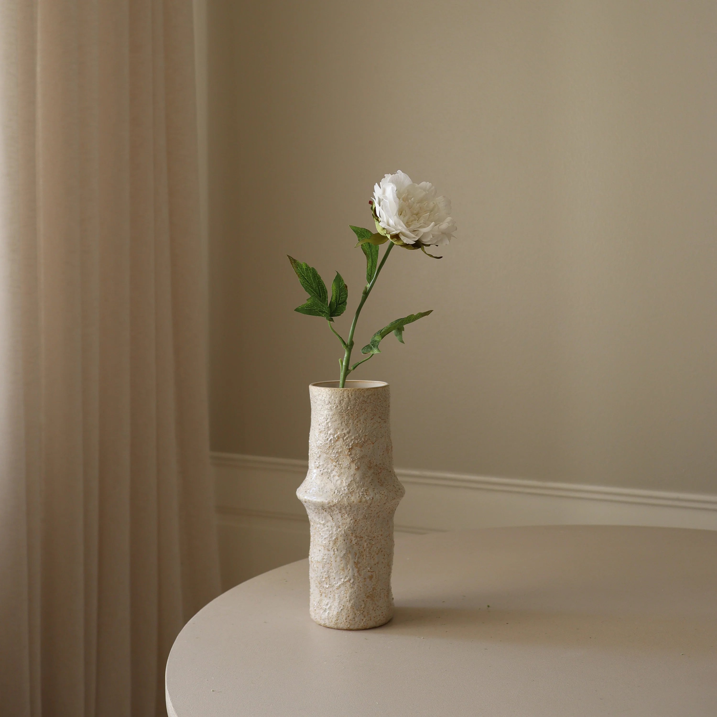 Hvid pæon blomst