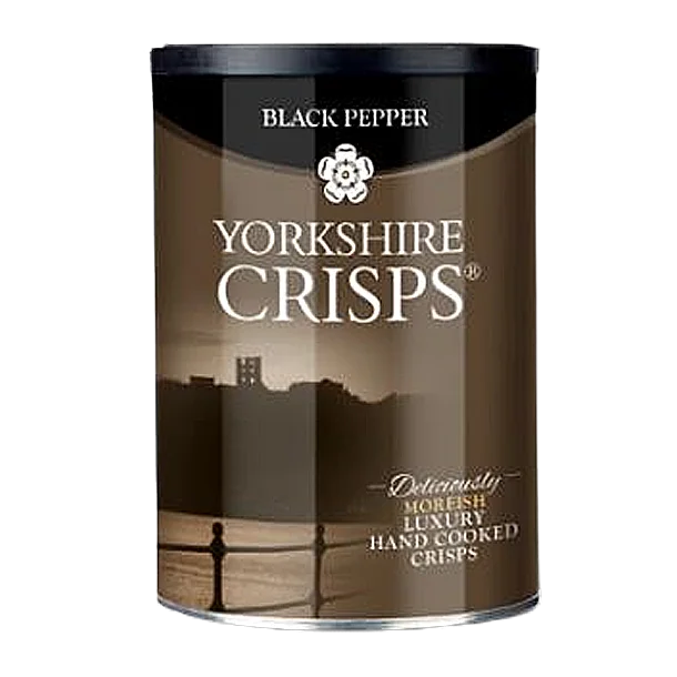 Yorkshire Kartoffelchips med Sort peber