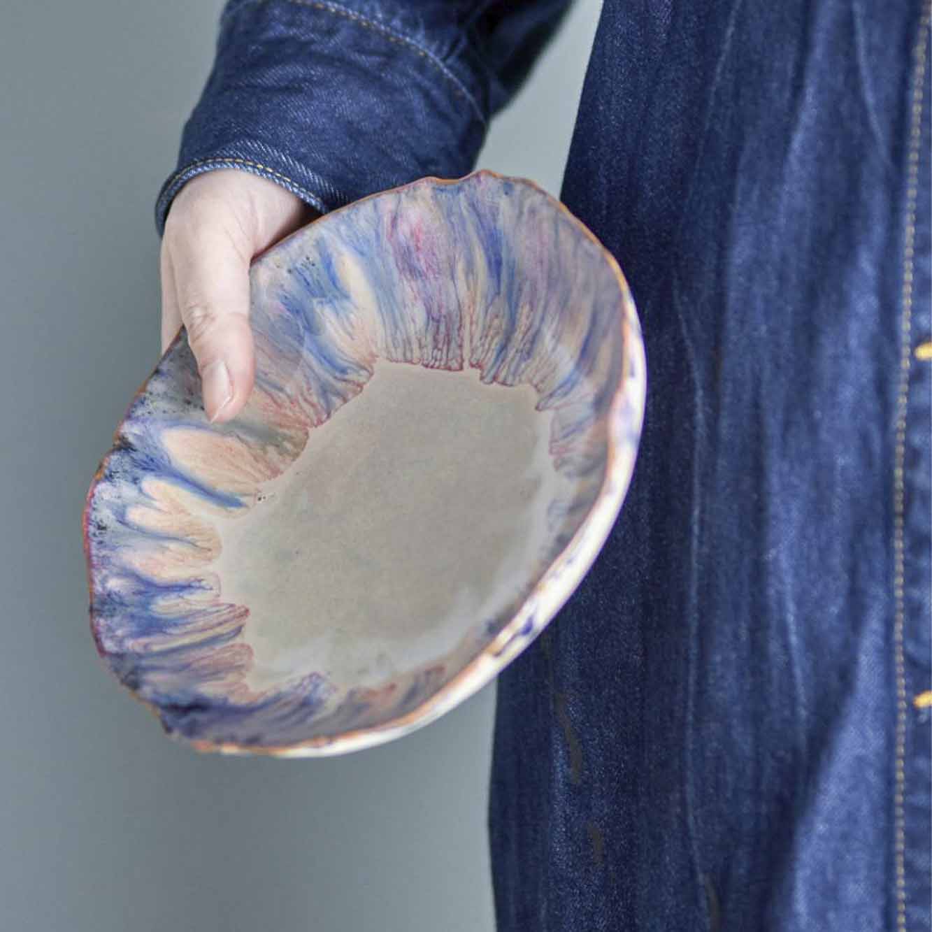 Amalia Skål, Blå, Stentøj