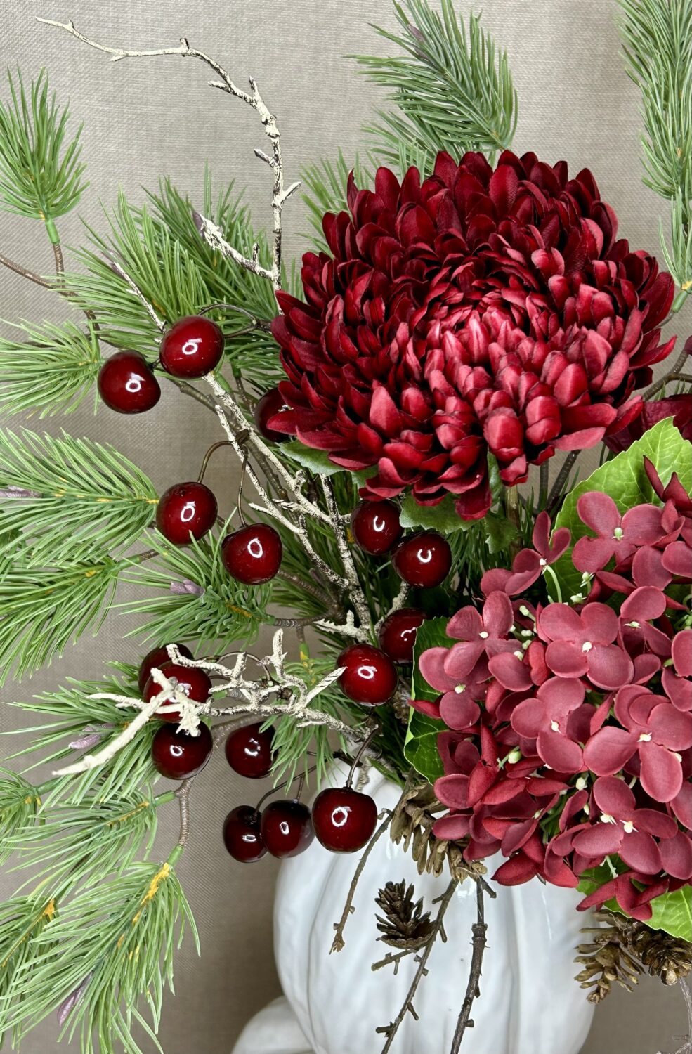 Kirsebærgren bordeaux – 78 cm – inspiration og detaljer