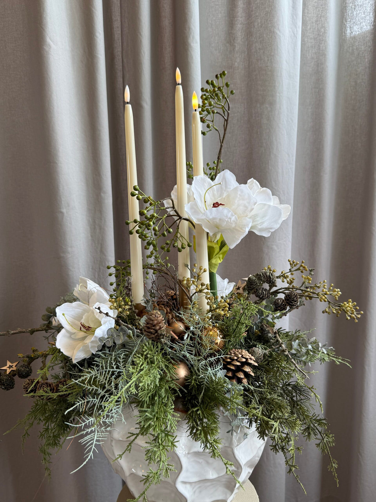 Amaryllis hvid – 66 cm – inspiration og detaljer