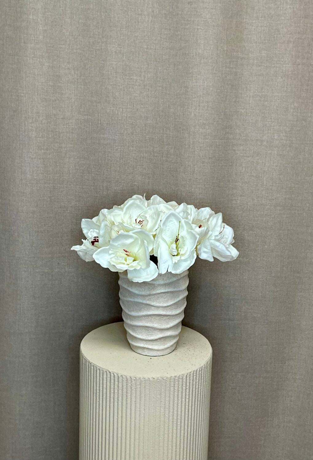 Amaryllis 3 stk hvid bundt – 32 cm – inspiration og detaljer