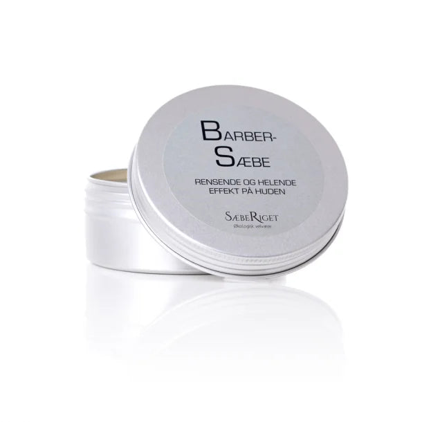 Økologisk fast barbersæbe rosmarin - 100 gram