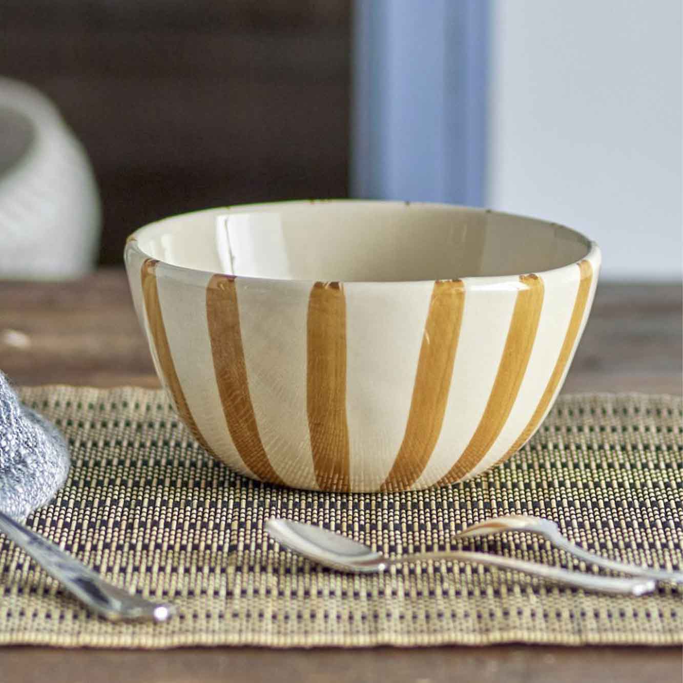 Begonia Skål, Brun, Stentøj