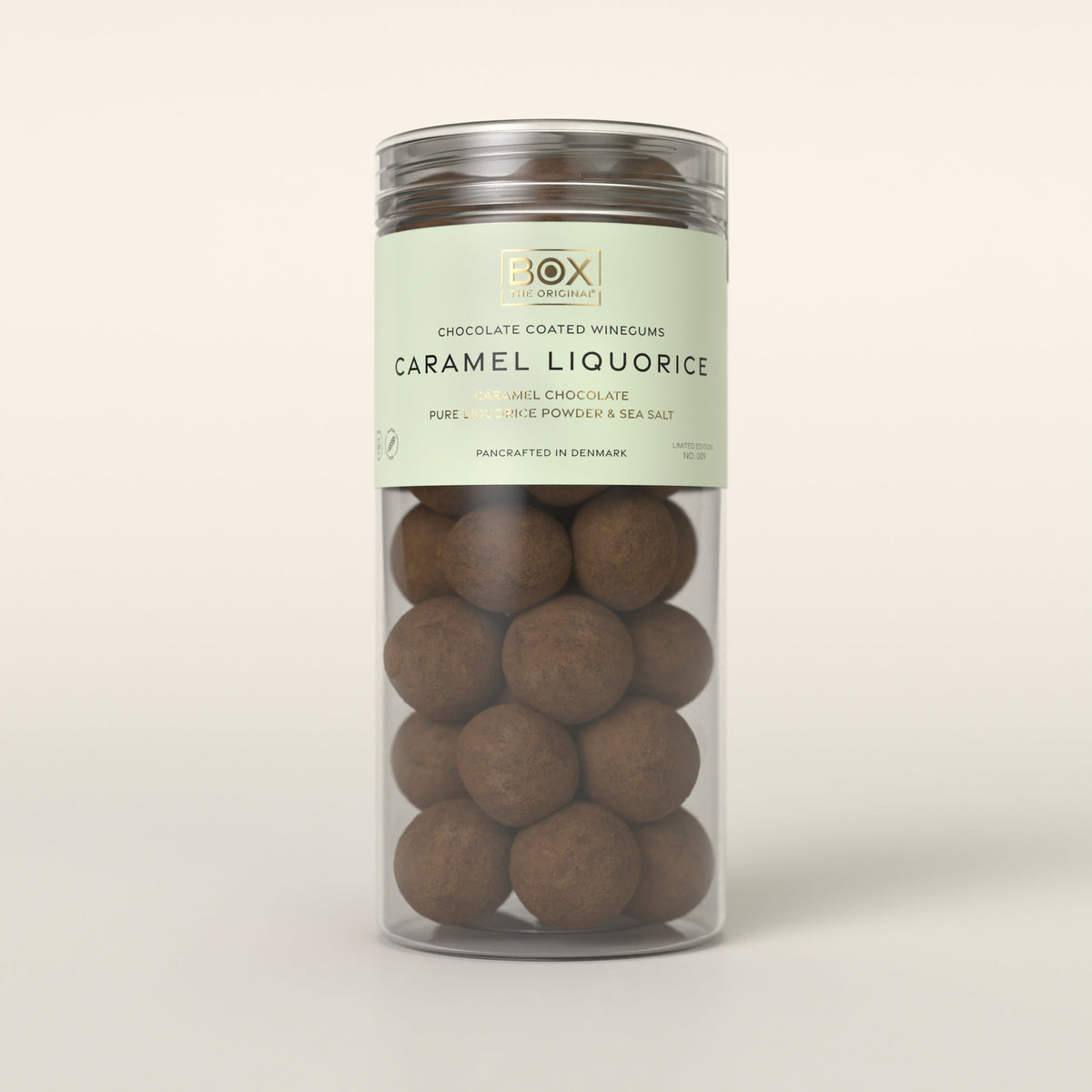 Caramel Liquorice – chokoladeovertrukket vingummi, 250 g – originalt produktbillede
