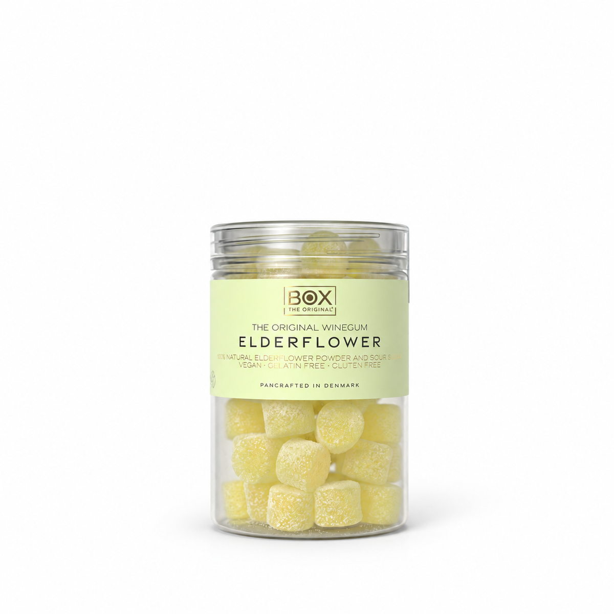 Elderflower – gourmetvingummi med hyldeblomst, 170 g – hvid baggrund