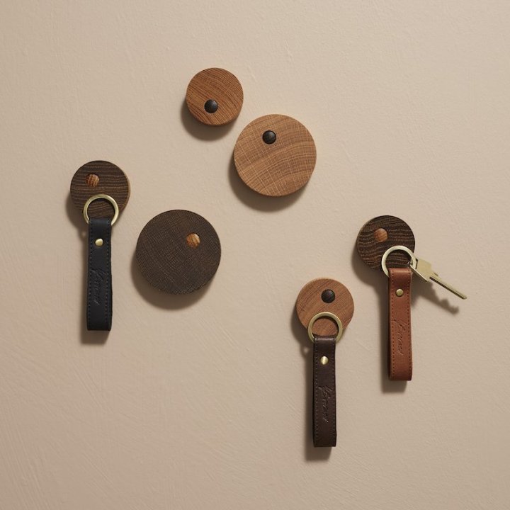 Grip vægmagnet – røget eg, L