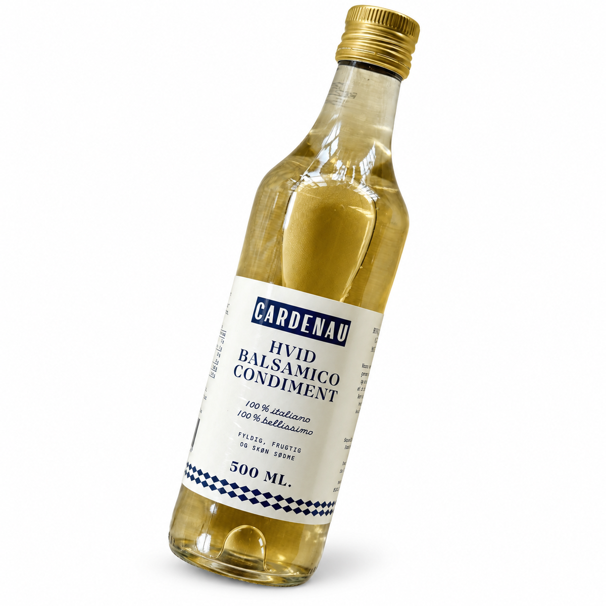 Hvid balsamico – 500 ml – hvid baggrund
