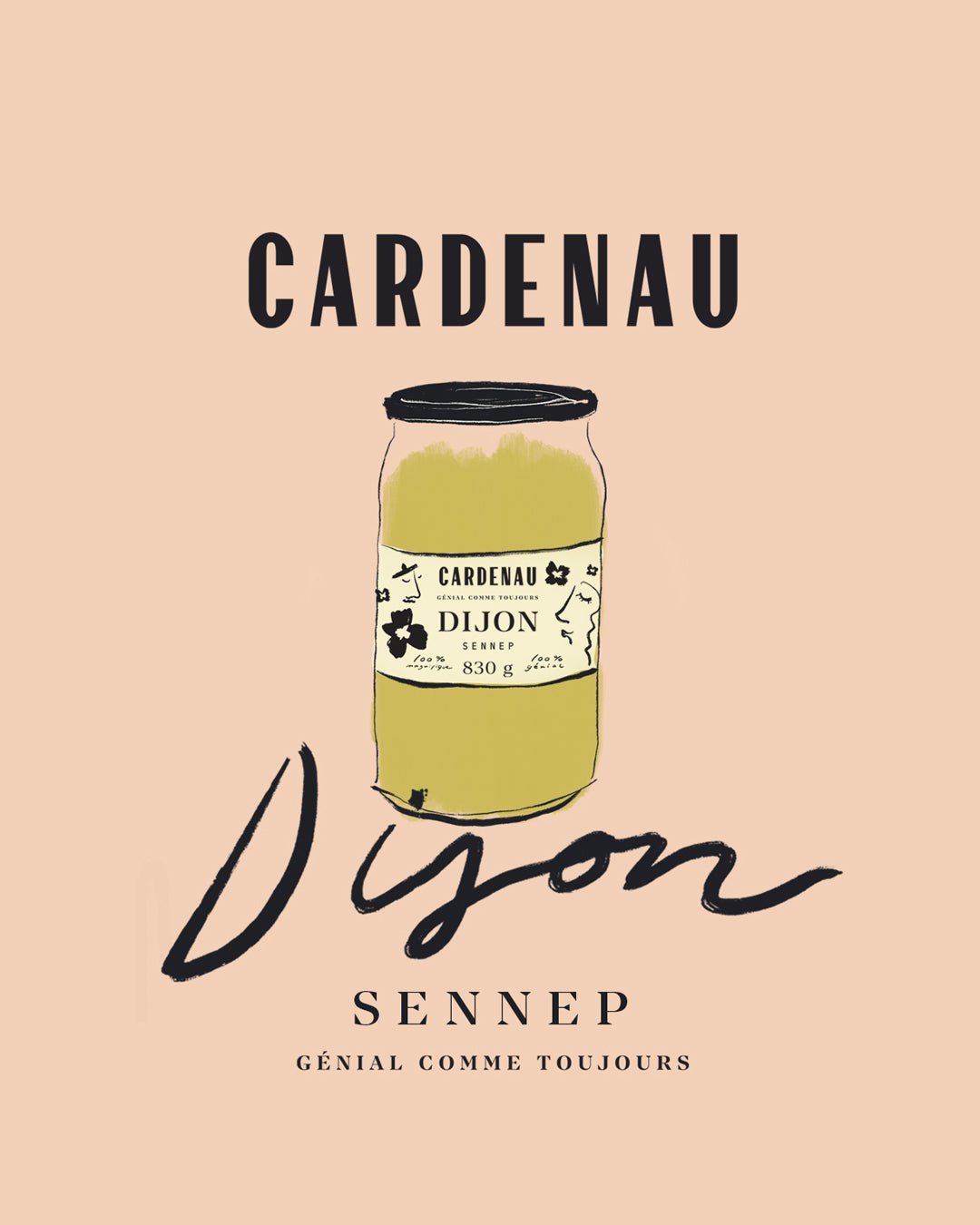 Dijonsennep – 830 g
