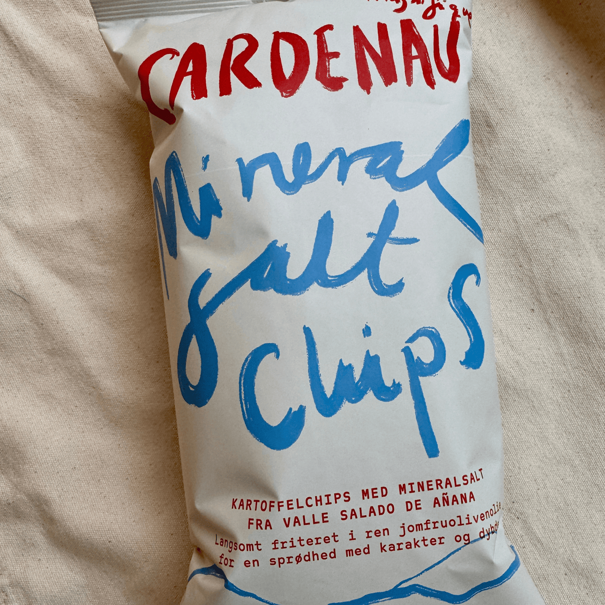 Kartoffelchips med mineralsalt – 140 g