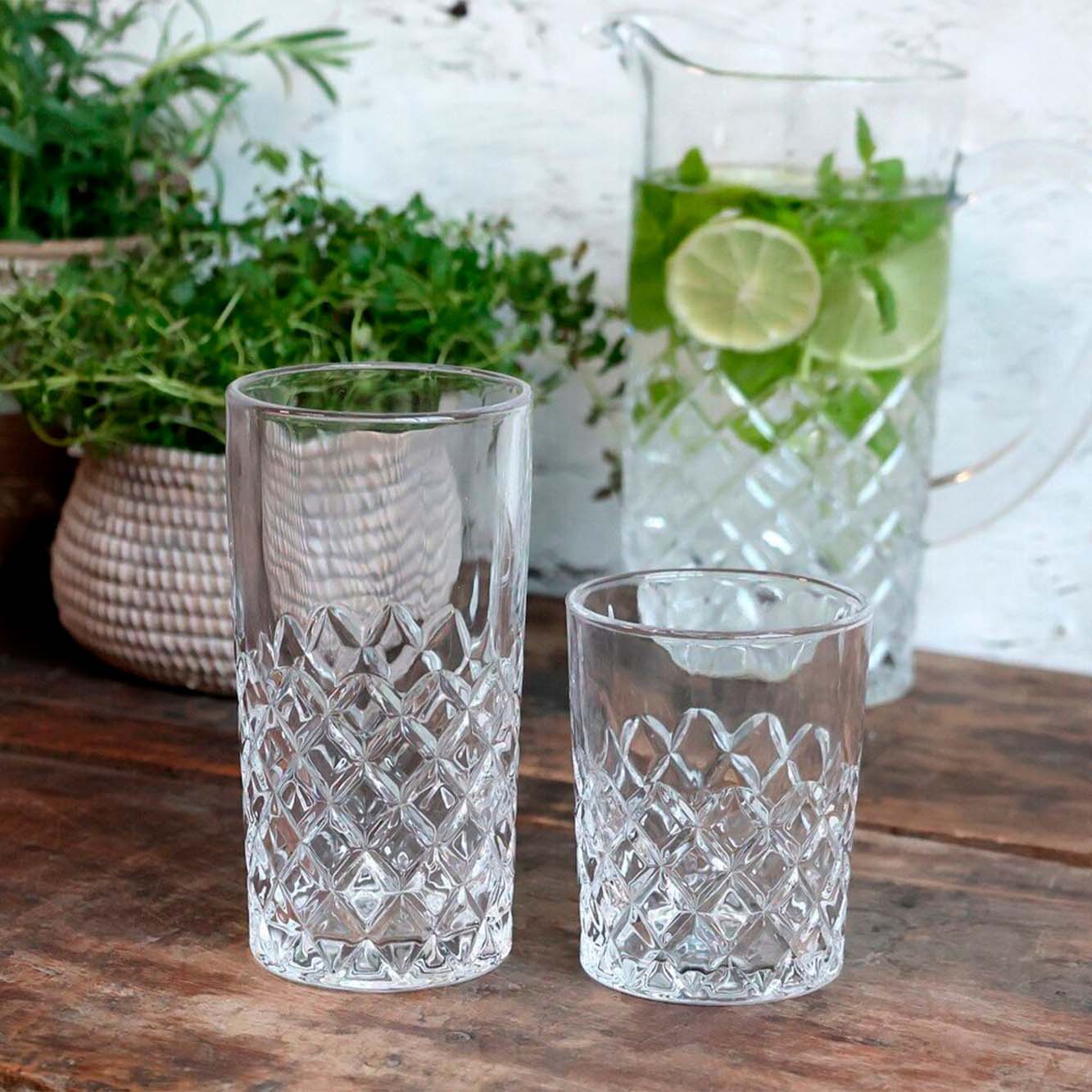 Lorient Glas m. diamantudskæring