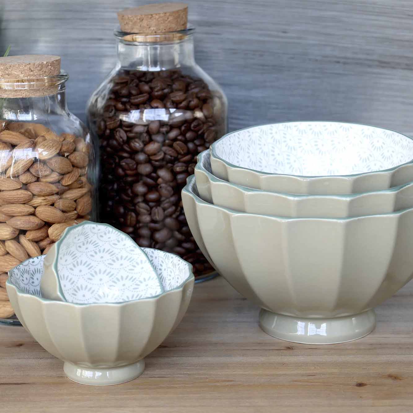 Arés Latteskål m. mønster